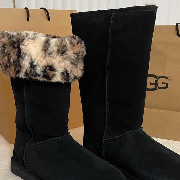 Classic tall black boots 8  NEW - Picture 8 of 9